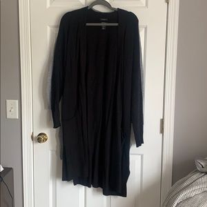 Cashmere blend long cardigan